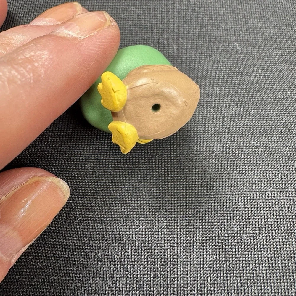 Littlest Pet Shop #3-55 FEATHERS DUCKLEY Green & Brown DUCK w/ Dot Eyes